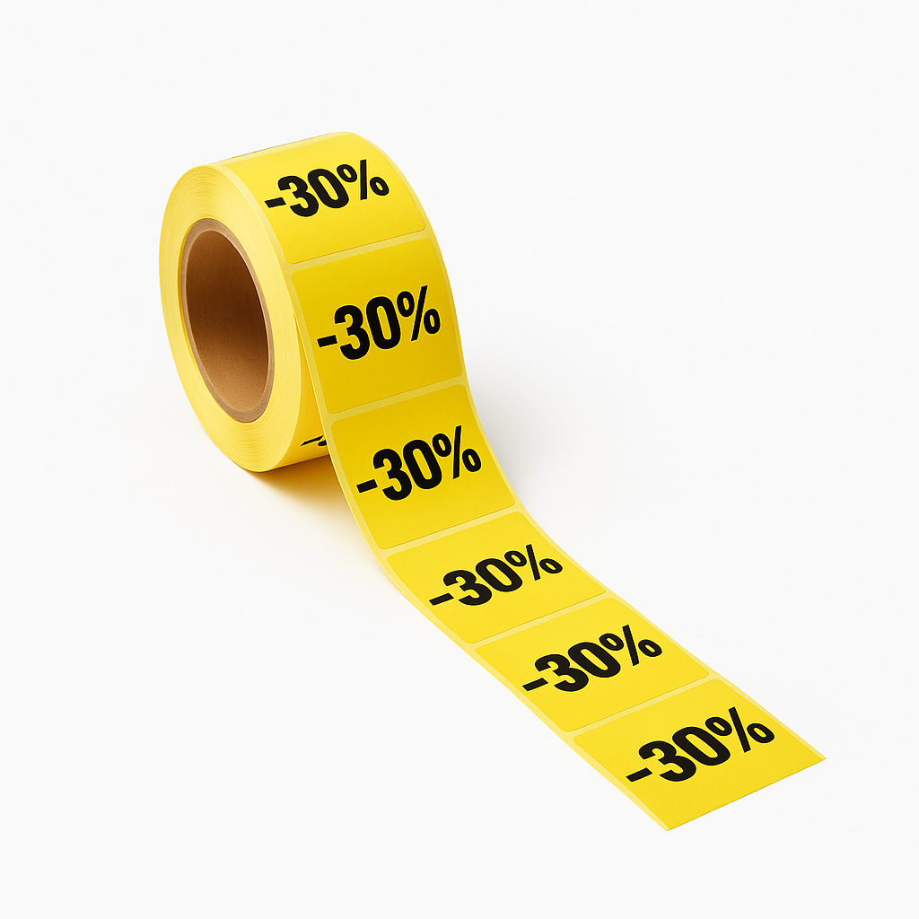 30 % Discount Label on the Roll (Copy)